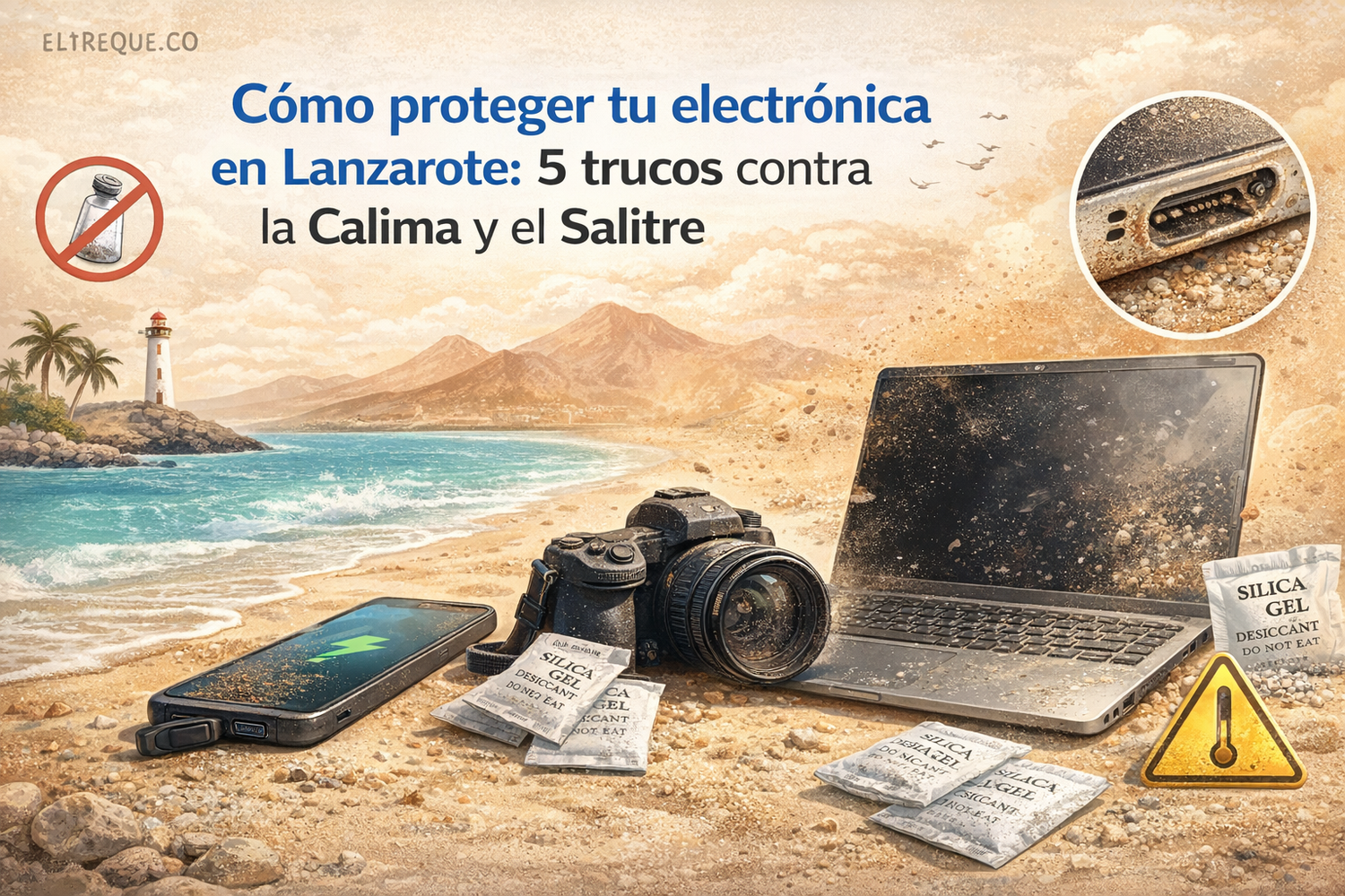 Cómo proteger tu electrónica en Lanzarote: 5 trucos contra la Calima y el Salitre
