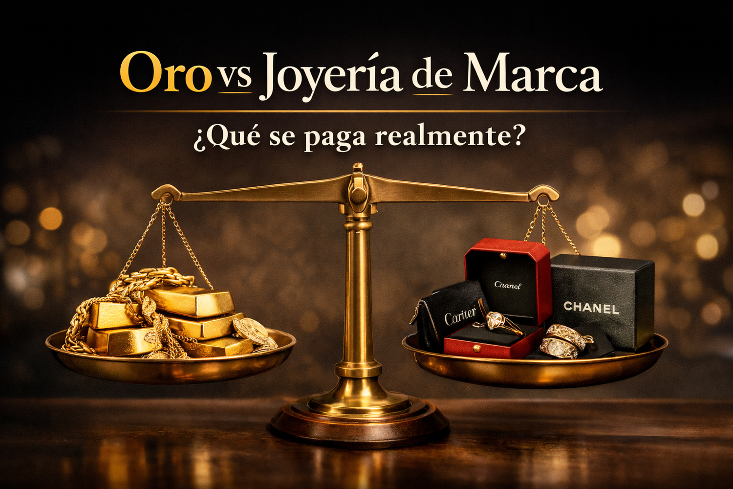 Oro vs Joyería de Marca: ¿Qué Se Paga Realmente al Venderla?