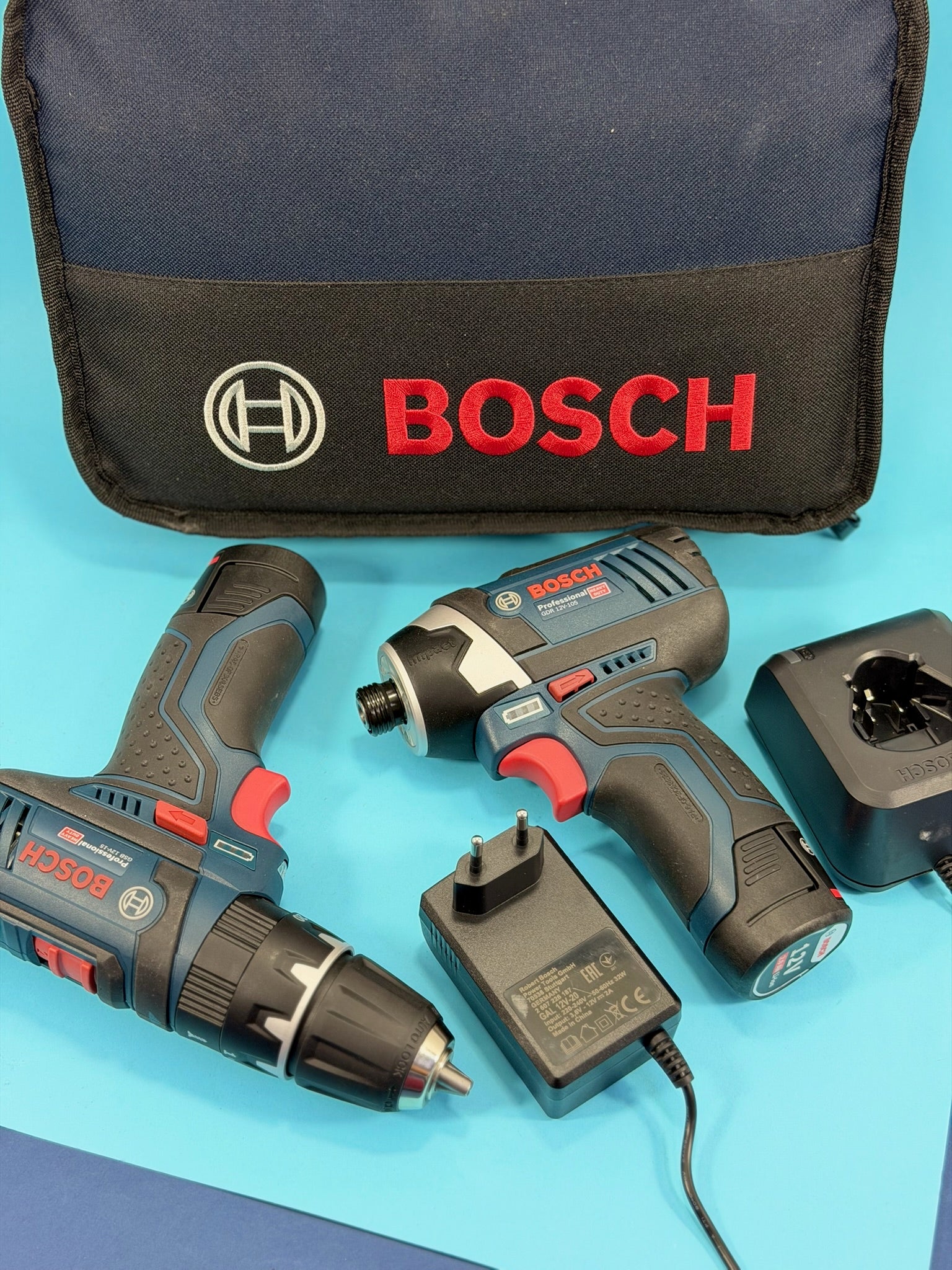 Bosch Kit 12V B12GSBGDR2bat3a-40