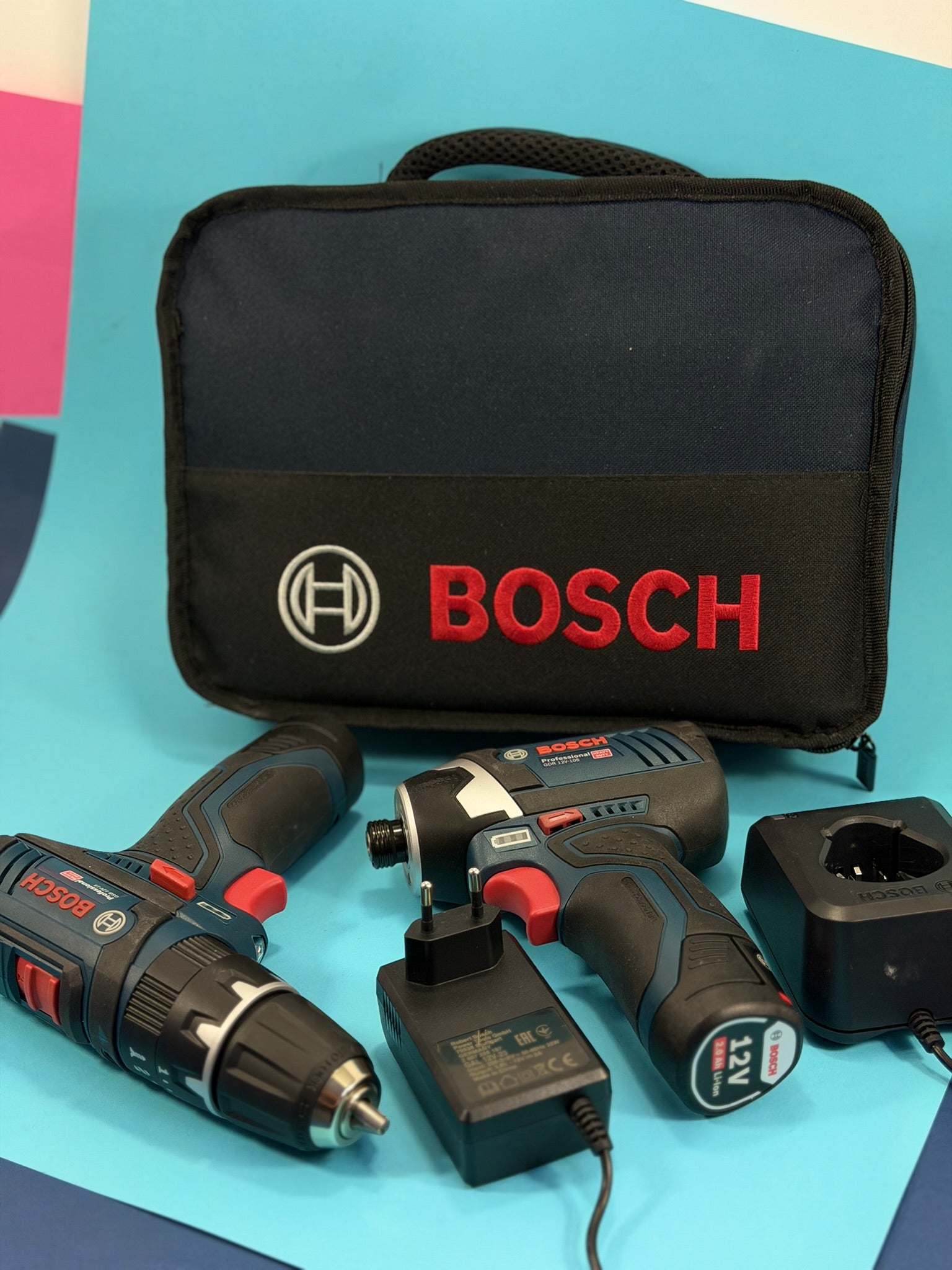 Bosch Kit 12V B12GSBGDR2bat3a-40