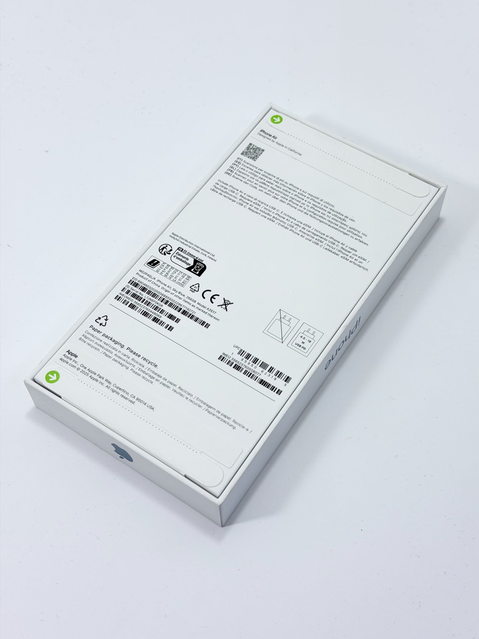 iPhone Air 256 GB – Nuevo / Precintado – Azul Cielo