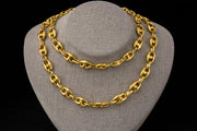 Collar de Oro Amarillo 18k Tejido Calabrote (Ancla)