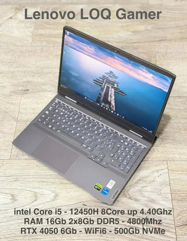 Portátil Gamer Lenovo LOQ  Intel Core i5 12450H RTX 4050